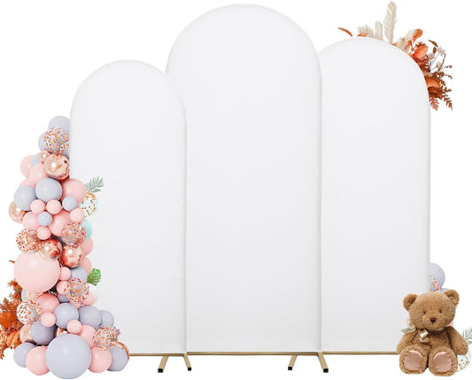 💐 Wedding, 🎓 Graduation & 🎉 Birthday Arch Backdrop Covers – Set of 3 (7.2 FT / 6.6 FT / 6 FT)